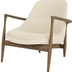 Elizabeth Fåtölj, Valnöt / Dunes Cognac Läder