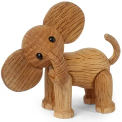 Spring Copenhagen Träfigurer|Dekorativa Accessoarer-Ella Baby Elephant Träfigur, 9 cm