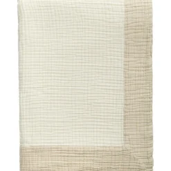 Ella Crincle Överkast 260x260 cm, Dark Sand