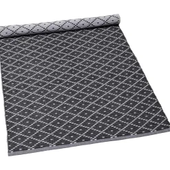 Ella Ripsmatta Mörkgrå / Vit, 70x160 cm