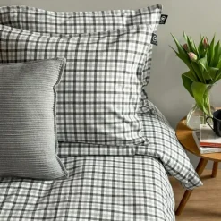 Elliot Örngott 50x60 cm, Mörkgrå / Grå / Vit