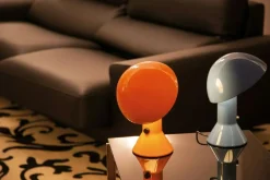 Martinelli Luce Skrivbordslampor|Bordslampor-Elmetto Bordslampa, Rubinröd