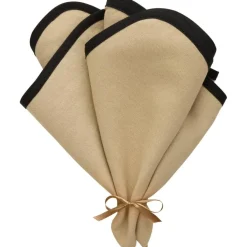 Decotique Servetter & Tillbehör-Elvira Servett 45x45 cm 2-pack, Natur / Svart