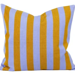 Emanuela Kuddfodral 50x50 cm, Ljuslila/Senapsgul