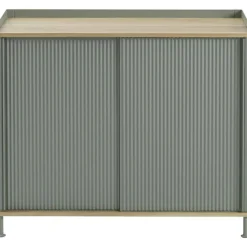 Enfold Skänk 45x100 cm, Oljad Ek / Dusty Green