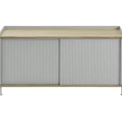 Muuto Skänkar & Sideboards-Enfold Skänk 45x124 cm, Oljad Ek / Deep Red