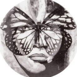 Carolina Gynning Espressokoppar-Espressokopp Med Fat, Golden Butterfly Svartvit