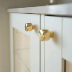 Esther Knopp 28 mm, Polerad Mässing