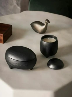 Evoke Ljus Med Dubbel Veke, Svärtad Aluminium