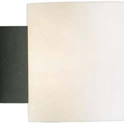 Evoke Vägglampa 120 mm, Satin Brass / Opalglas