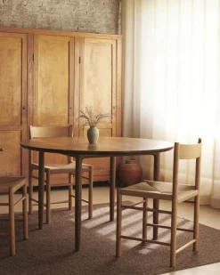 Brdr. Krüger Stolar-F Stol, Oljad Ek / Neutralt Papperssnöre