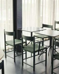 Brdr. Krüger Stolar-F Stol, Oljad Ek / Svart Vävband