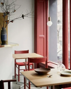 Brdr. Krüger Stolar-F Stol, Oljad Ek / Svart Vävband