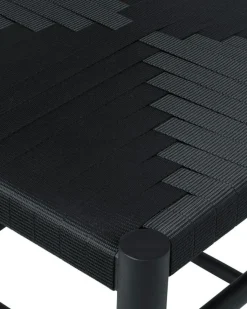 Brdr. Krüger Stolar-F Stol, Oljad Ek / Svart Vävband