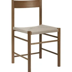 F Stol, Rökt Ek / Vävband I Linne