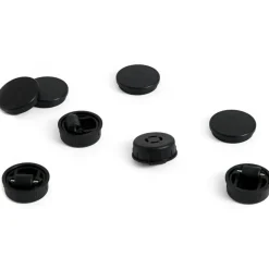 Facet Fötter / Hjul 4-pack, Svart