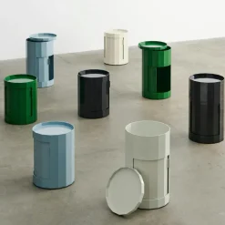 HAY Sängbord & Nattduksbord|Sängbord & Nattduksbord-Facet Skåp Hög, Misty Blue