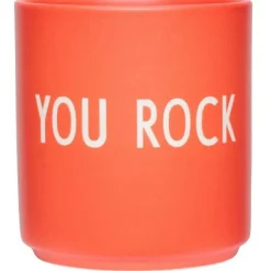 Design Letters Tekoppar|Kaffekoppar-Favourite Kopp 25 cl You Rock, Orange