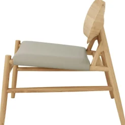 Ferdinand Loungefåtölj, Mörkoljad Ek / Läder Brandy