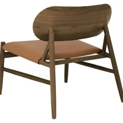 Ferdinand Loungefåtölj, Mörkoljad Ek / Läder Brandy