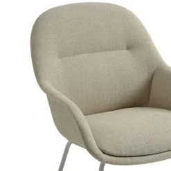 Muuto Fåtöljer-Fiber Fåtölj, Refine Läder Konjak /