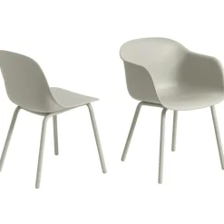 Muuto Trädgårdsstolar-Fiber Karmstol Utomhus, Antracit Svart