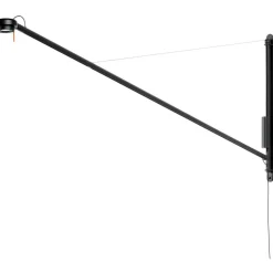 HAY Vägglampor-Fifty-Fifty Vägglampa, Soft black