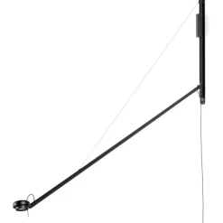 HAY Vägglampor-Fifty-Fifty Vägglampa, Soft black