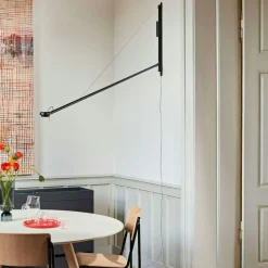 HAY Vägglampor-Fifty-Fifty Vägglampa, Soft black