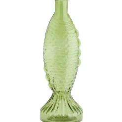 Fish Glasvas 30 cm, Blå