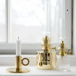 Karlskrona Lampfabrik Fotogen- & Oljelampor-Flaggskär Fotogenlampa, Mässing