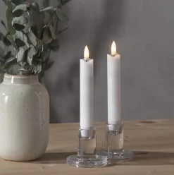 Flamme LED Antikljus Vit 2-pack, 25 cm