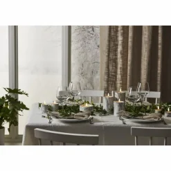 Star Trading Led-Ljus-Flamme LED Blockljus Marmor, 7,5 cm