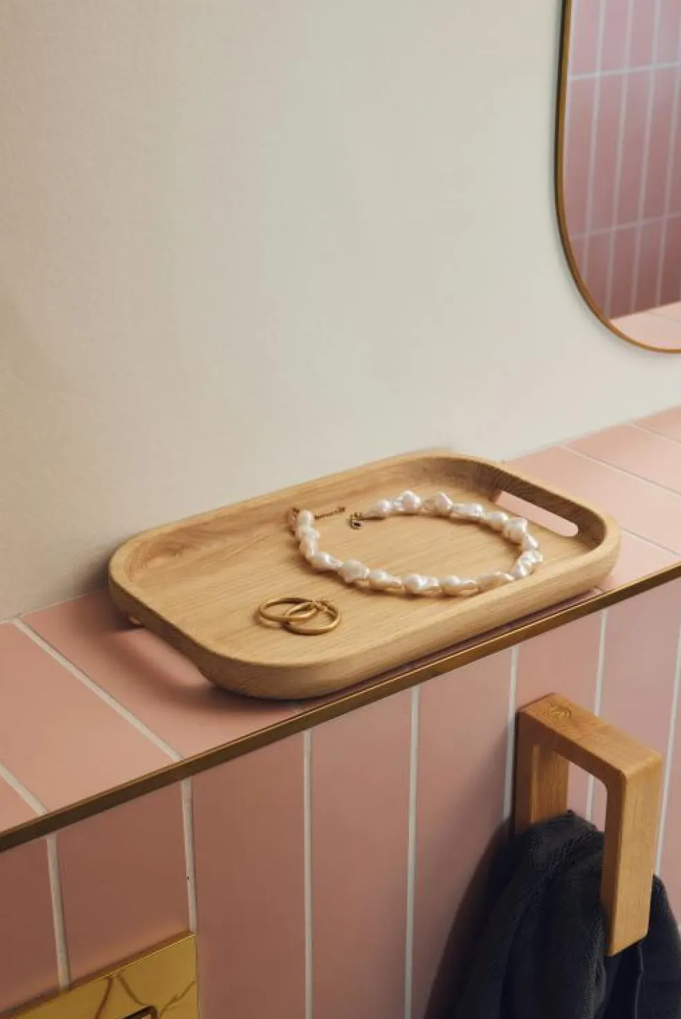 Flection Serveringsbricka Ek, 20x40 cm