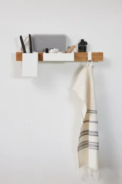 Flex Krokar 2-pack Till Magnetisk Hylla, Vit