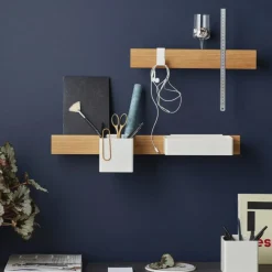 Flex Krokar 2-pack Till Magnetisk Hylla, Vit