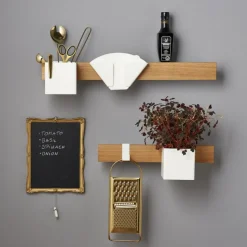 Flex Krokar 2-pack Till Magnetisk Hylla, Vit