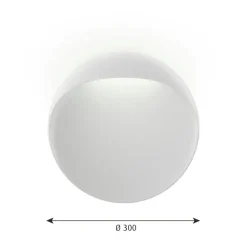 Flindt Vägglampa Ø400 mm, Vit