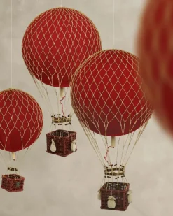 Floating The Skies Luftballong Sammet Ø8,5 cm, Röd