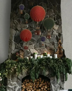 Floating The Skies Luftballong Sammet Ø8,5 cm, Röd