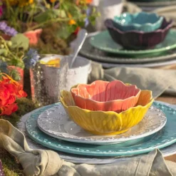 Bordallo Pinheiro Mattallrikar-Flora Middagstallrik 29 cm, Blå