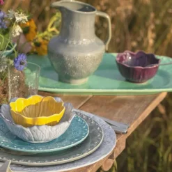 Bordallo Pinheiro Serveringsskålar-Flora Skål 12,5 cm, Grön