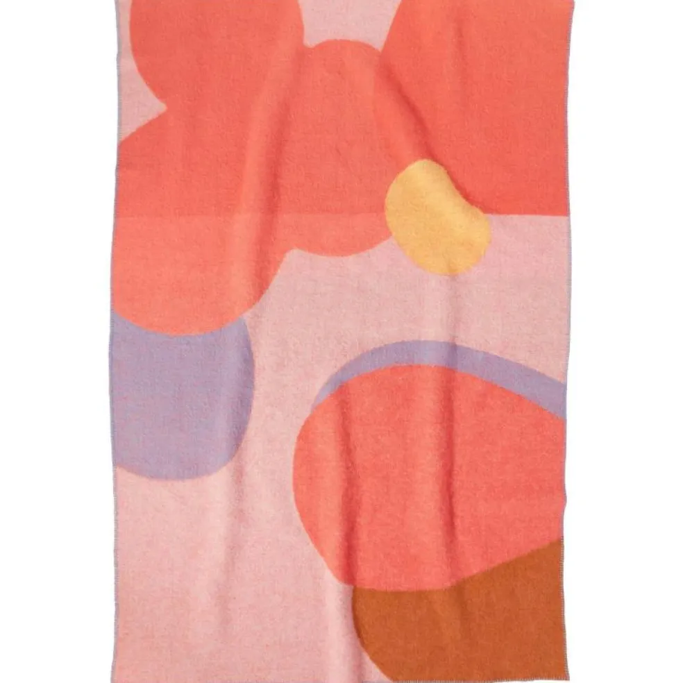 Flower Field Ullpläd, 130x200 cm