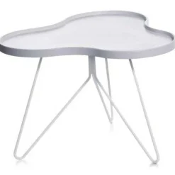 Flower Mono Soffbord 90 cm, Ek/Krom