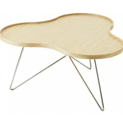 Flower Mono Soffbord 90 cm, Ek/Krom