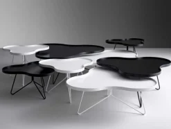 Flower Mono Soffbord 90 cm, Ek/Krom