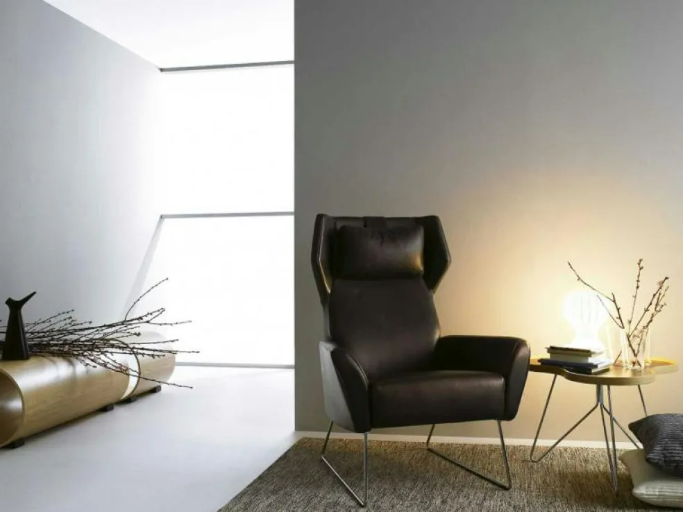 Flower Soffbord 114 cm, Vit/Ek/Krom