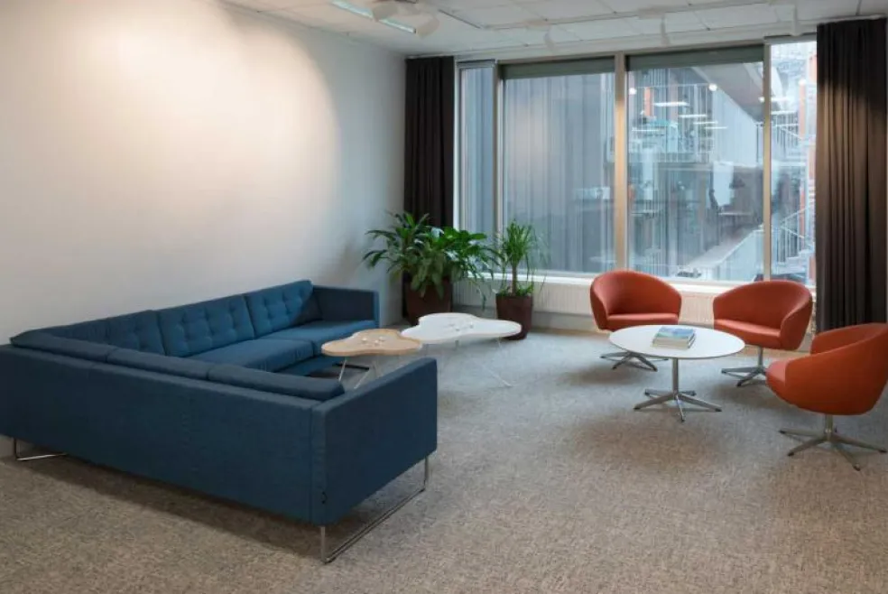 Flower Soffbord 114 cm, Vit/Ek/Krom