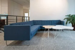 Flower Soffbord 114 cm, Vit/Ek/Krom