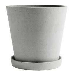 HAY Utekrukor & Odlingslådor|Krukor-Flowerpot Kruka Med Fat , Ø17.5 cm L
